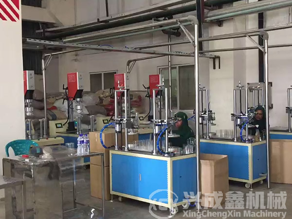 半自動卷邊機與超聲波塑料圓筒機生産線